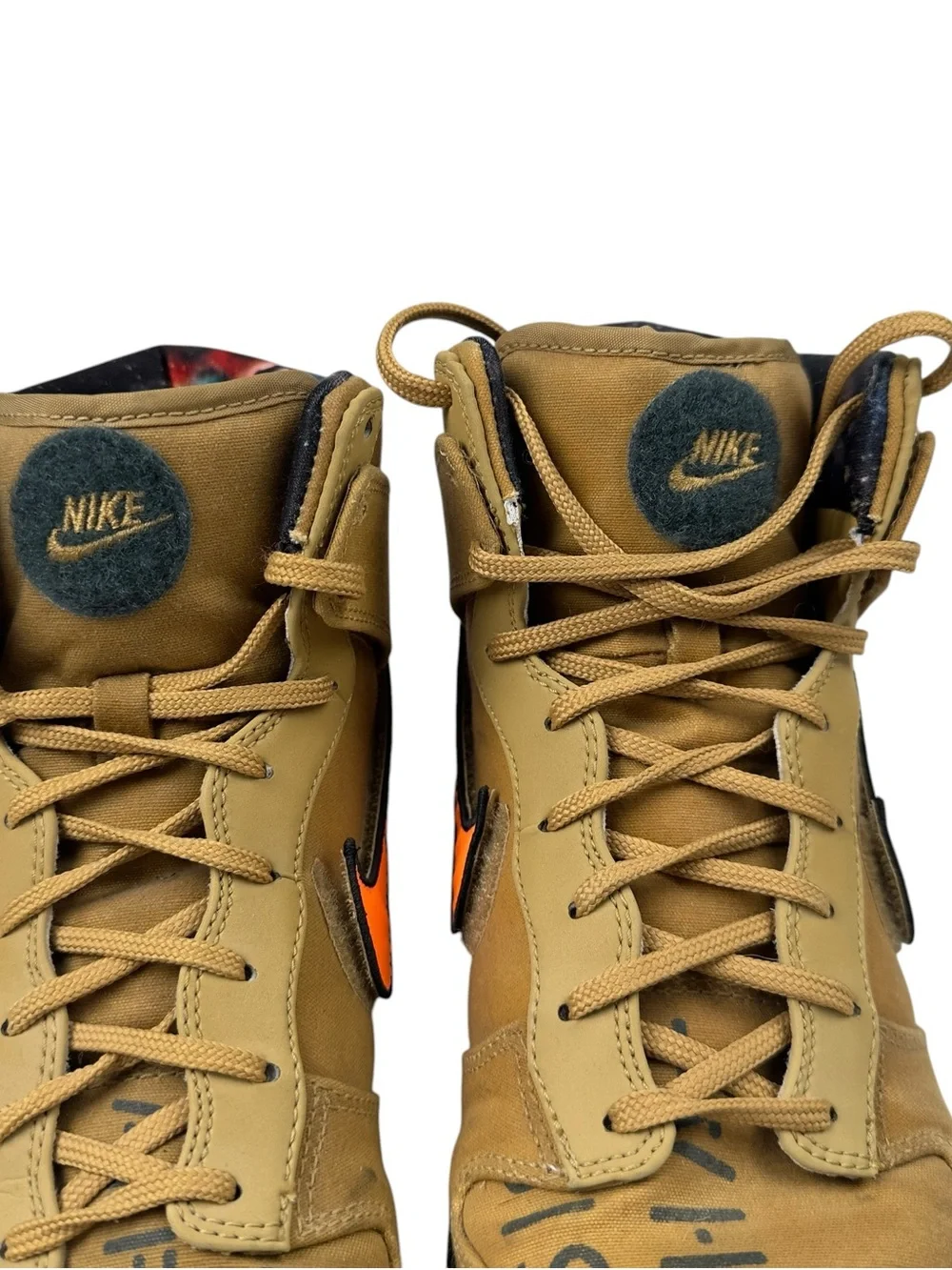 Nike Dunk Hi Premium QS Galaxy 503766 780 Flt Gold/Total Orange Size 10.5